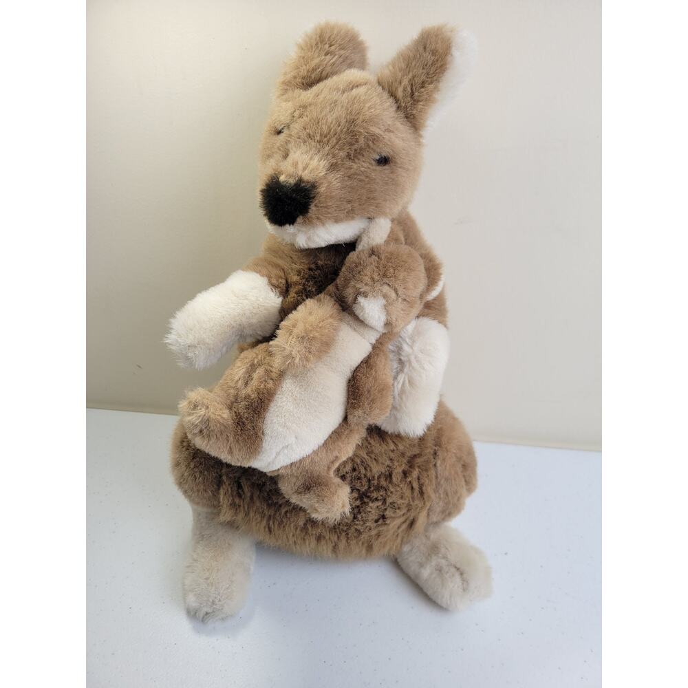 Vintage‎ Applause 1998 Mother and Baby Kangaroo Soft Plush Stuffed Animal Toy